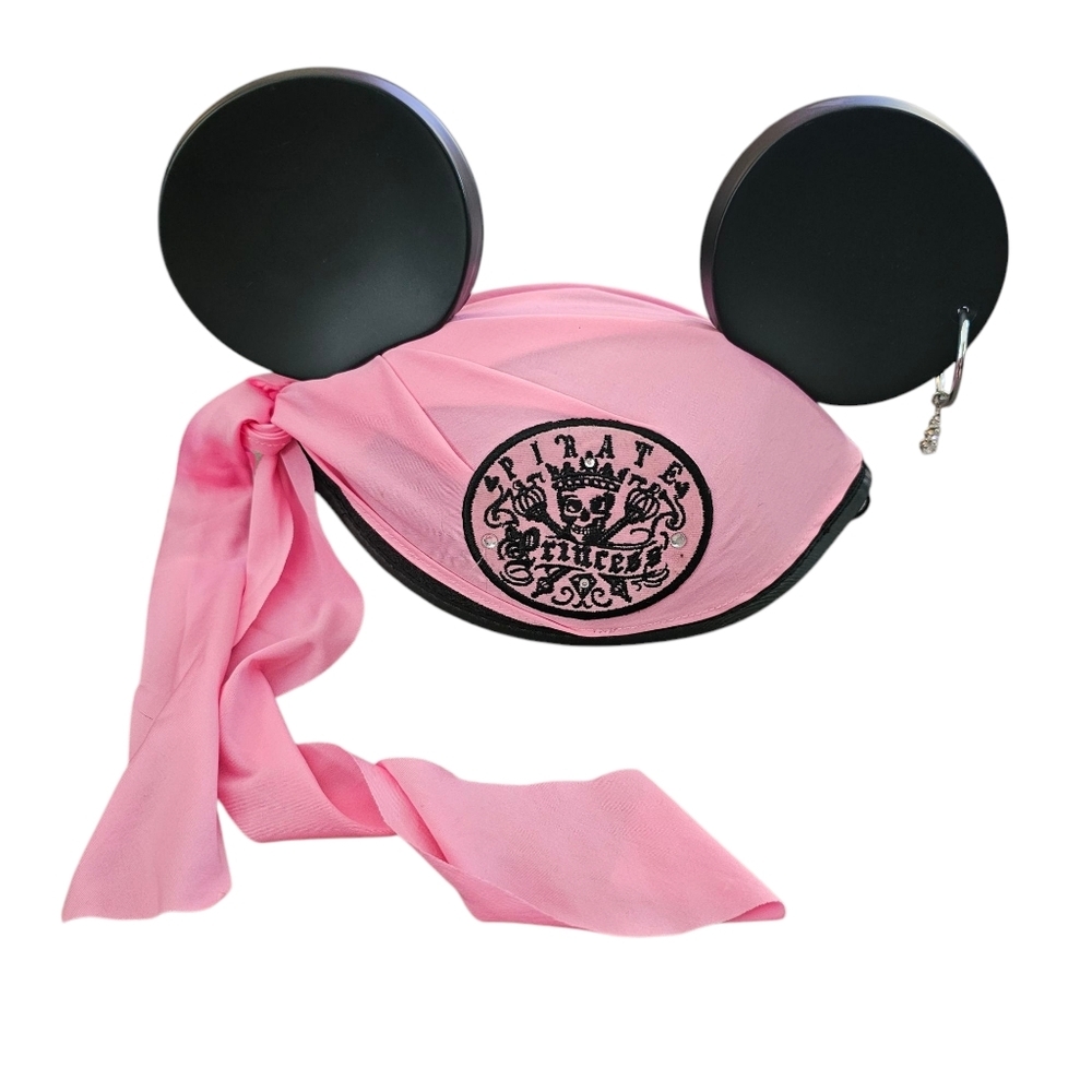 Pink and Black Kids Pirate Hat with Ears